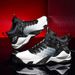 Basketball Shoes Men's Shoes Outdoor Sports Shoes Men's Shock-Absorbing High-Top Student Practical Sneakers Mesh Breathable Casual Shoes_vogvips.com