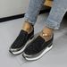 2025 New Plus Size Single Shoes, Versatile, Pointed And Internally Raised, Black Glossy Women's Shoes 43_vogvips.com
