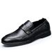 High-End Soft Sole Formal Business 2024 New Korean Style Black Leather Men's Casual Wedding Shoes Trendy_vogvips.com