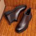 European Warm Series Men's Genuine Martin Autumn Winter Cotton British Style High Top Fleece Short Boots Suit Leather Shoes_vogvips.com