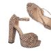 Chunky Heels Women S New Leopard Print Bag Heel Large Size Platform Sandals_vogvips.com