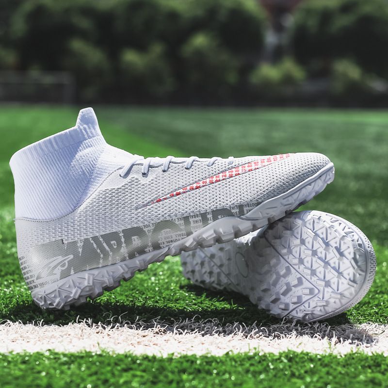 Children's Boys And Girls Students High-top Breathable Football Shoes Professional Game Shoes/_vogvips.com