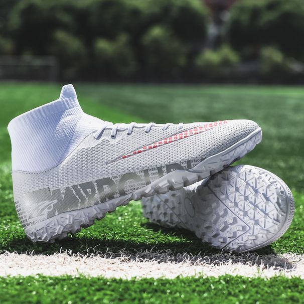 Children's Boys And Girls Students High-top Breathable Football Shoes Professional Game Shoes/_vogvips.com