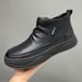 Cowhide Fleece Lined Warm Genuine Leather High-top Martin Autumn New Work Men's Casual Ankle Boots_vogvips.com