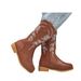 Princess Autumn Winter New Little Girls Fleece-Lined Warm Long Children Embroidered Western Boots_vogvips.com