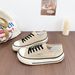HY-1200 Low-Top Canvas Women's Slip-On Breathable Casual Mango Head Design Summer New Style Versatile Flat Shoes_vogvips.com