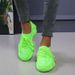 New Plus Size Cloth Flat Casual Sports Lace Up Fly Woven Solid Color Single Shoes, Women's Shoes_vogvips.com