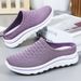 Women's Bag Head Slippers Women's Shoes Casual Shoes One Pedal Lazy Shoes Flying Woven Breathable Single Shoes_vogvips.com
