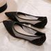 Flat-bottomed Mesh Yarn Breathable Pointed Single Shoes Women's Korean Version Shallow Mouth Laden Shoes One Pedal Doudou Shoes Women_vogvips.com