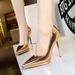 High heels Women's shoes light mouth pointed metal slim heels super high heel waterproof platform_vogvips.com
