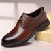 Autumn new men's business leather shoes Derby formal cowhide men's shoes comfortable casual shoes_vogvips.com