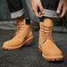 Dahuang Martin Autumn Men's Genuine Leather Boots 2023 New Style Height Increasing Versatile Thick Sole Work Shoes For_vogvips.com