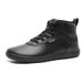 Unisex Waterproof Winter Snow Boots With Wide Toe & Faux Fur Lining - Slip-Resistant Rubber Sole For Outdoor Comfort (Black/White)_vogvips.com