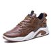 Men’s Shoes Sports Shoes Solid Color Leather Casual Shoes Thick Bottom Trend Running Shoes Wholesale_vogvips.com