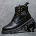 European Warm Series 2025 Autumn Martin Men Korean Style High-top British Work Men's Military Boots Casual Trendy Shoes_vogvips.com