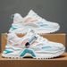 Spring New Breathable Mesh Men's Trend Versatile Small White Thick Soled Sports Shoes, Casual Dad Shoes_vogvips.com