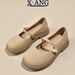 Genuine Leather Mary Jane Shoes Soft Sole Slip-On Flats For Women 2025 Spring Summer New Style To Match Dresses Loafers_vogvips.com