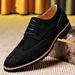 Euro Step Brogue Men's Versatile Autumn New British Style Casual Formal Suede Leather Shoes For Men_vogvips.com