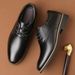 Euro Step 47 Large Size 48 Business Formal British Style Black Wedding Groom Leather Shoes For Men_vogvips.com