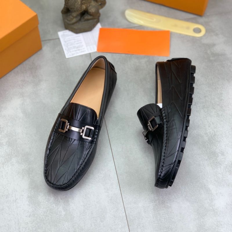 New Lazy Men's Genuine Leather Summer British Style Slip-On Loafers Cowhide Casual Driving Shoes_vogvips.com
