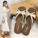 Summer Bowknot Slippers For Women, New Trendy Versatile Sandals, Outdoor Casual Non-slip Beach Shoes_vogvips.com