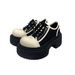 SMFK Derby Cross Pattern Wilderness Big Head Low Top Mustang Boots Thick Sole RIDER British Style Versatile Casual Shoes_vogvips.com
