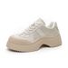 Platform Sole Internet Celebrity White Sneakers For Women 2025 New Korean Style Height Increasing Sports Casual Lazy Dad_vogvips.com