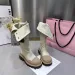 Retro Denim Chunky Platform For Women 2024 Autumn Patchwork Western Style Cowboy Boots Woman Thick Heels Mid Calf Botas_vogvips.com