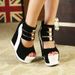 Women's New Platform Shoes, High Heels, Women's Shoes, Fashionable Waterproof Platform Wedge Heels, Increased Roman Thick-soled Sandals_vogvips.com