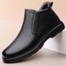 Warm Leather Boots Men's Leather High-top Men's Shoes Wind Boots Non-slip And Wear-resistant Lace-up Tooling Shoes Cotton Shoes_vogvips.com