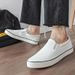 Summer New Men's Shoes One-pedal Cloth Shoes Cover Feet Breathable Canvas Shoes Couple Men's And Women's Work Shoes_vogvips.com