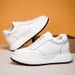 Thick-soled Heightening Board Shoes Men's Invisible Inner Heightening Shoes Cowhide Hollow Breathable Leisure Sports_vogvips.com