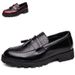 Glide 2024 Spring Thick-Soled Height-Increasing New Business Men's Slip-On Fashion Polished Color Cross-Border Large Size_vogvips.com