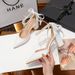 Wedding Pointed Women's Thick Heel Pearl Ribbon Large Size White Women's Shoes_vogvips.com