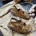 Soft Sole Women's 2025 Summer New Outdoor Casual Beach Sandals One-Word Slippers For Market And Stall_vogvips.com