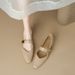 wangjia Wangjia Super Comfortable Genuine Leather Square Toe Shallow Mouth Single For Women Spring New Versatile Chunky_vogvips.com