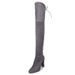34 To 43 Size 2018 Autumn Winter New Pointed Toe Chunky Heel Side Zipper Over-the-Knee Stretch Long Boots For Women_vogvips.com