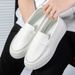Bean shoes Men's shoes Loafers Fashion casual leather shoes Youth fashion shoes_vogvips.com