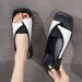 Women's plus Size Square Toe Slip on Sandals Leopard Print European American Roman Style Summer New Flat Sandals_vogvips.com