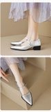 Square Head Single Shoes Women's Thick Heel With Retro New Chinese Style Mary Jane Shoes Shallow Mouth_vogvips.com