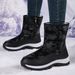 Snow Boots, Warm And Thick Cotton Shoes, Anti Slip And Cold Proof Women's Boots_vogvips.com