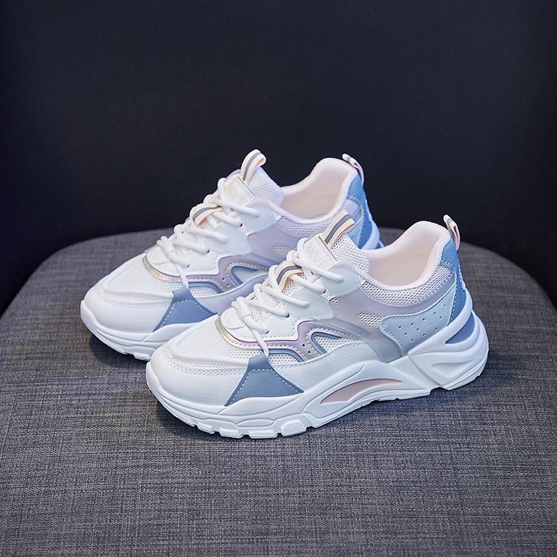 Thick Soled Dad New Mesh Casual Spring And Autumn Versatile Sports Trendy White Shoes For Women_vogvips.com