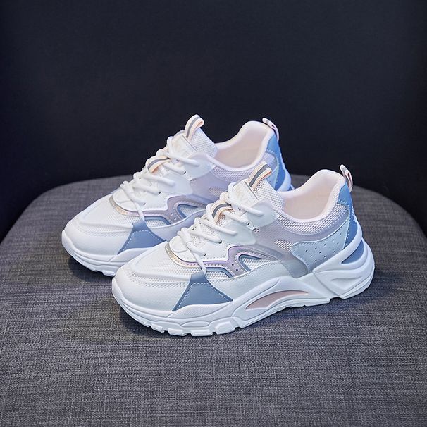Thick Soled Dad New Mesh Casual Spring And Autumn Versatile Sports Trendy White Shoes For Women_vogvips.com