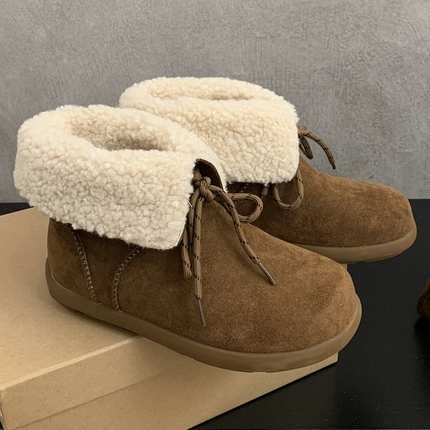 2025 Petite Thick-Soled Snow For Women Autumn New Fashion Versatile Lightweight Warm Fleece-Lined Cotton_vogvips.com