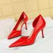 Women's Pointed Toe Stiletto Heels - Ultra High Heel Dress Pumps With Patent Leather For Party & Evening Wear, Sizes 34-43_vogvips.com
