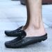 Sandals Personalized Helless Baotou Fashion Slippers Bean Trendy Men's Shoes Half Support Summer Pito_vogvips.com