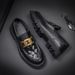 Genuine Leather Casual Slip-On Shoes Men's First Layer Cowhide Loafers Summer Style_vogvips.com