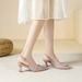 Niche French High Peep Backless Sandals Fairy Style 2025 New Summer Square Toe Single Shoes Thin Heel_vogvips.com