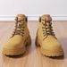 European Warm Series 2025 Autumn Winter Trendy Men's Casual British Yellow With Fleece Lining Warm Korean Style Work Boots_vogvips.com