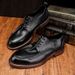 New men's single shoes with vintage washed leather outsole business formal wear light luxury high-end classic leather shoes_vogvips.com